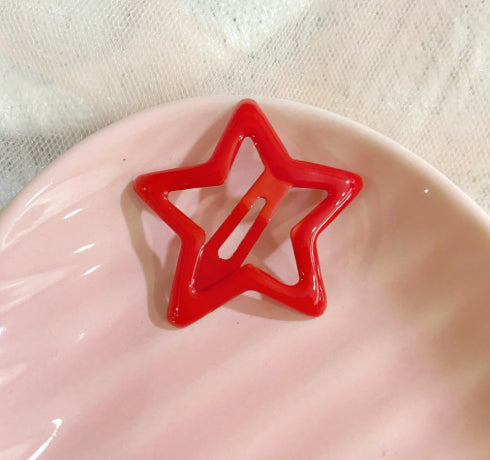 Candy Coloured Drip Stick Star Hair Clip