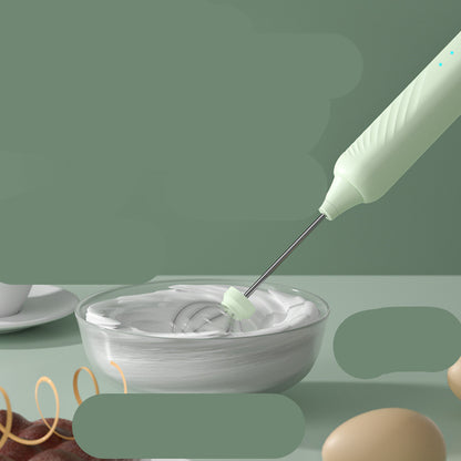 Electric Milk Frother - USB Rechargeable Handheld Foam Maker for Coffee, Latte & Cappuccino