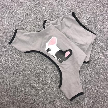 Fat Dog Four-Legged Cotton Printed Pajamas