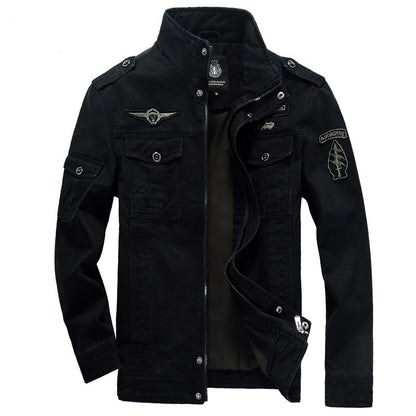 2025 Amazon Foreign Trade Men's Jacket Casual Special Forces Military Wear Large Size Flight Suit Outdoor Sports Workwear