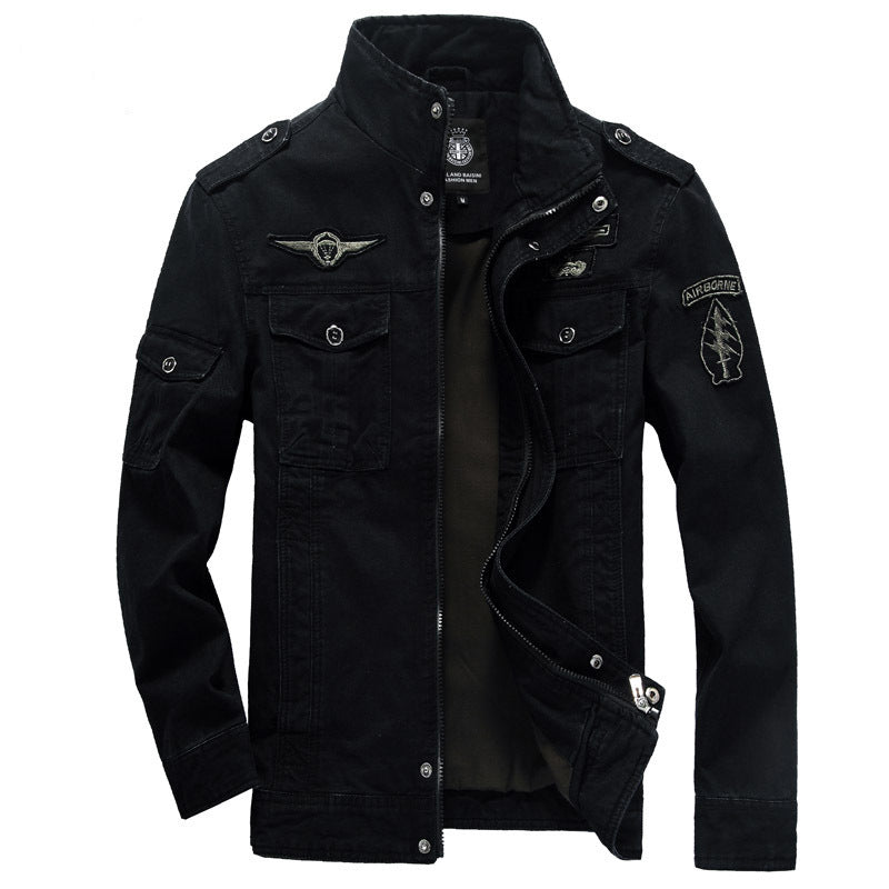 2025 Amazon Foreign Trade Men's Jacket Casual Special Forces Military Wear Large Size Flight Suit Outdoor Sports Workwear