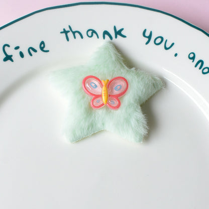 Cute Plush Star Charm - Decorative Accessories for Hair, Shoes & Phone Cases