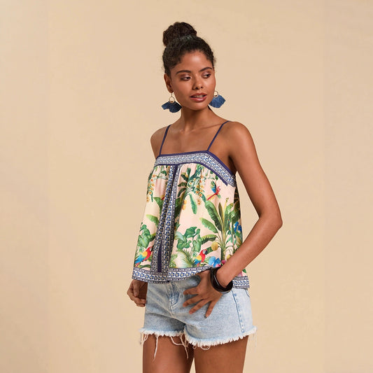 Women's Casual Loose-fit Chic Printed Camisole