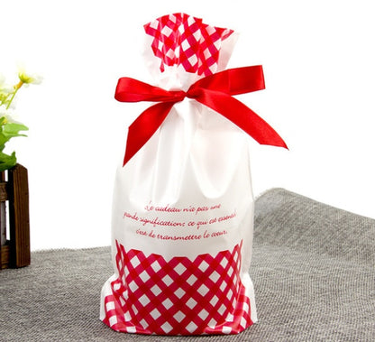 Christmas old man tree drawstring bag