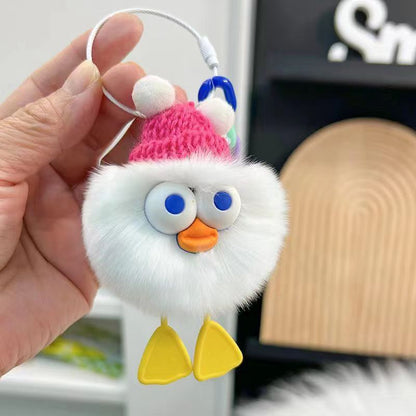 Cute Ins Briquette Keychain Girly Heart