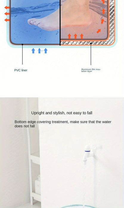 Portable Foot Soaking Tub with Handle, Suitable for Fishing, Travel, and Camping, Insulated Foldable Foot Bath, Travel Foldable Foot Soaking Bag, Foot Soaking Tub, Portable Foot Soaking Tub