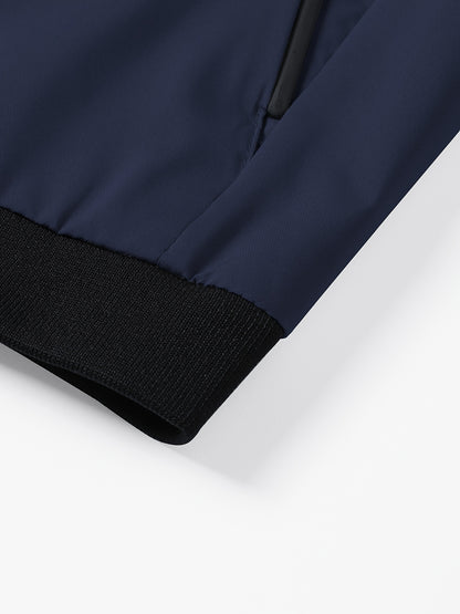 Men'S Letter Embroidered Casual Bomber Jacket