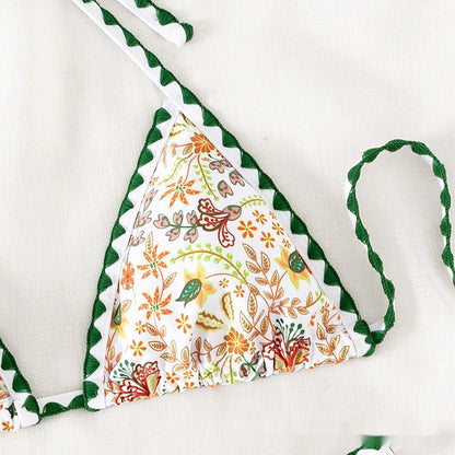 Bikini Sexy Halter Printed Swimsuit For Women