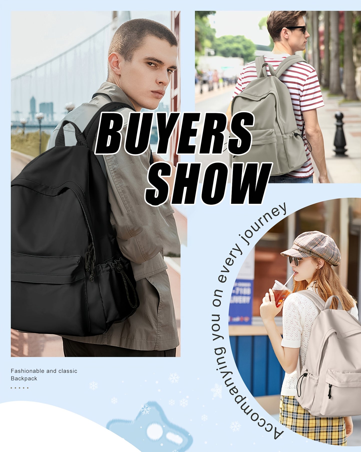 Premium Lightweight Laptop Backpack - Casual School & Work Bag for Men & Women