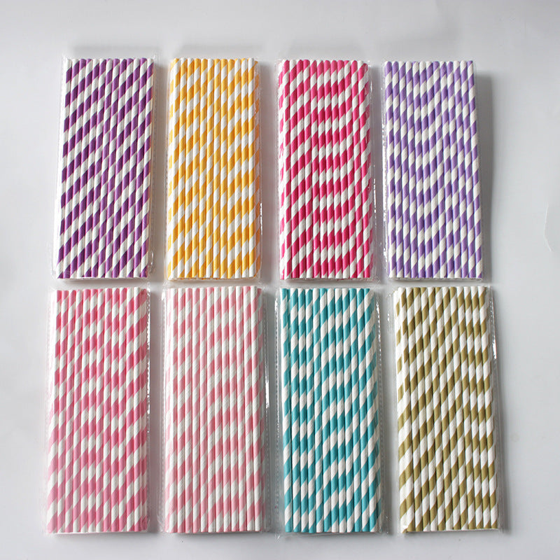 Disposable paper straws