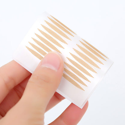 Magic Beauty Olive Double Eyelid Sticker Pearlescent Bottom Grid Natural Invisible Sticky Lace Beauty Sticker