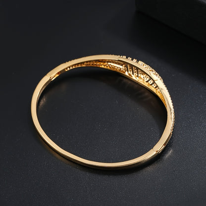 Fashion Hollow Out Inlaid Zircon Bracelet Simple Personality Creative Bracelet