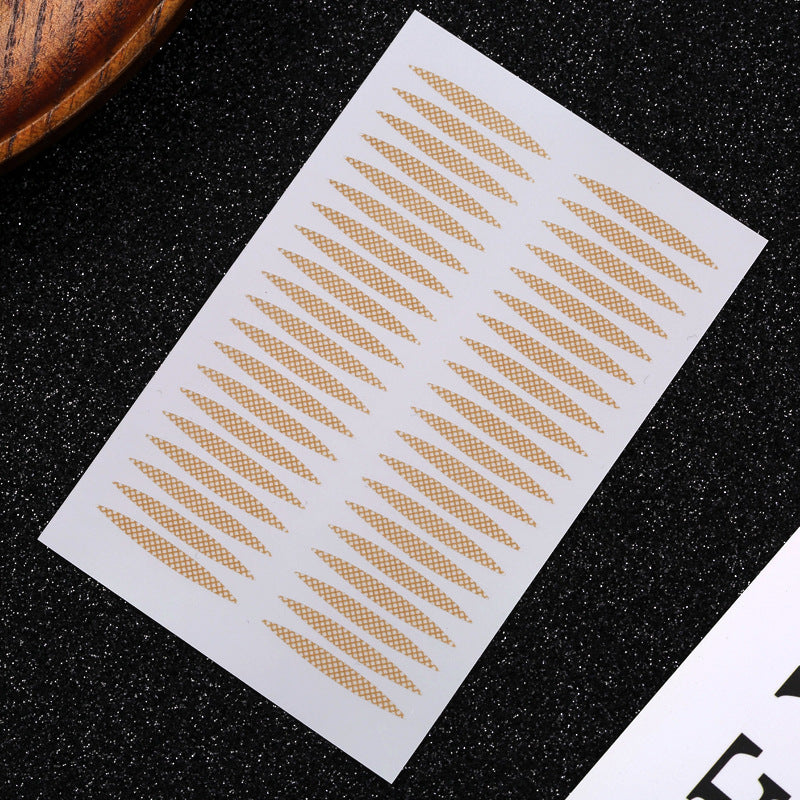 Magic Beauty Olive Double Eyelid Sticker Pearlescent Bottom Grid Natural Invisible Sticky Lace Beauty Sticker