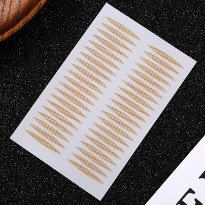 Magic Beauty Olive Double Eyelid Sticker Pearlescent Bottom Grid Natural Invisible Sticky Lace Beauty Sticker