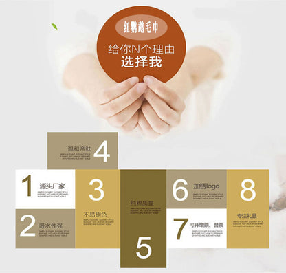 Cross-border Amazon pure cotton honeycomb kitchen dishwashing square towel can be suit with hook waffle square towel generation sticker code