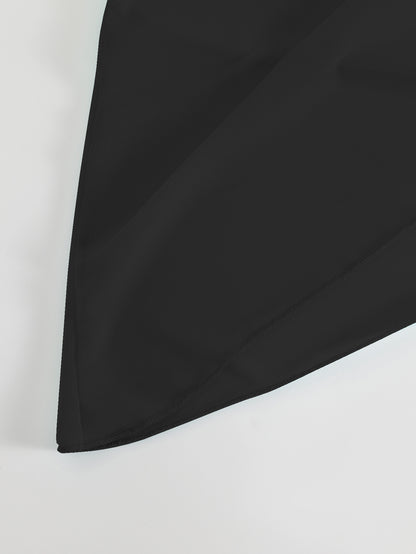 Asymmetrical-cut Sun-protective Sexy Solid-color Beach Dress