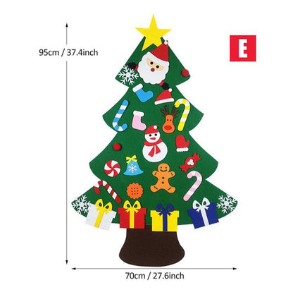 Felt Christmas Tree Or Snowman Holiday Decoration, Perfect For Homes, Classrooms, Offices, And Party Venues, Versatile Seasonal Decor, Festive Wall Art, Christmas Decorations, Best For Christmas, Ch