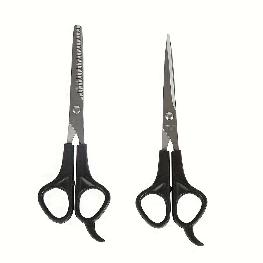 1pc Professional Hair Cutting Scissors - Thinning Shears For Barbers And Salons - Durable And Sharp For Precise Cuts