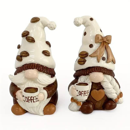 Valentine's Day Gift Coffee Double Dwarf Resin Craft Ornament