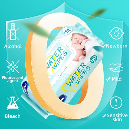 160-960 Count Baby Wet Wipes 99.9% EDI Pure Water No Fluorescent Agent Zero Additives For Sensitive Skin Newborn Can Use Aloe Vera Extrat Take Care Of Baby Skin Clean Baby Hand & Mouth Water Wipes Kids Cleansing Wipes Large P