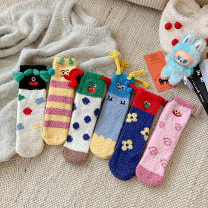 Premium Coral Fleece Socks - Women's Ultra-Soft Thermal Winter Sleep Socks
