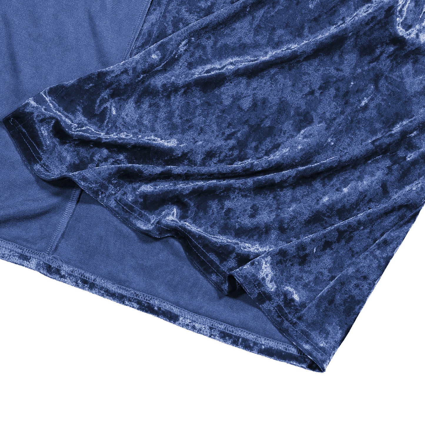 Long sleeve plus length velvet trench coat