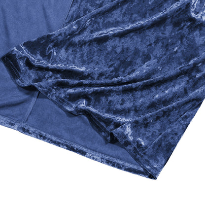 Long sleeve plus length velvet trench coat