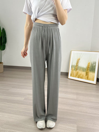 Women's Jacquard Summer Pants Slimming And Casual Trousers