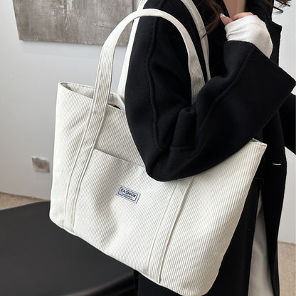 Large-capacity Corduroy Tote Bag For Women