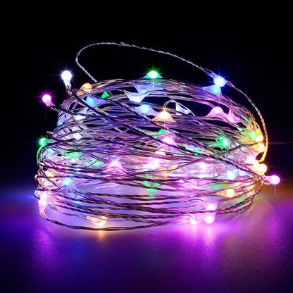 1pc String Lights Suitable for Bedroom, Party, Wedding, Christmas and Halloween Decoration Light 50/100LED