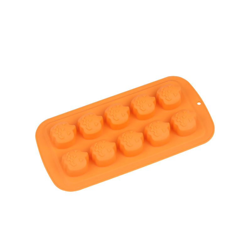 Halloween mold diy glue dripper pumpkin biscuit cake mold Candy Flip candy cookie skull skull chocolate mold