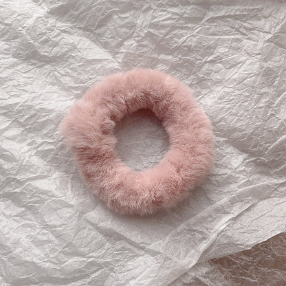 Cute Plush Large Intestine Hair Ring