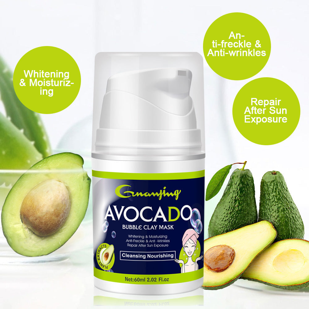 Avocado Bubble Oil Control Blackhead Removal Clean Pores Clay Mask