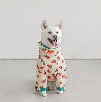 Fashion Four-legged Raincoat Dog Hooded Raincoat