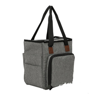 Woven supplies storage bag