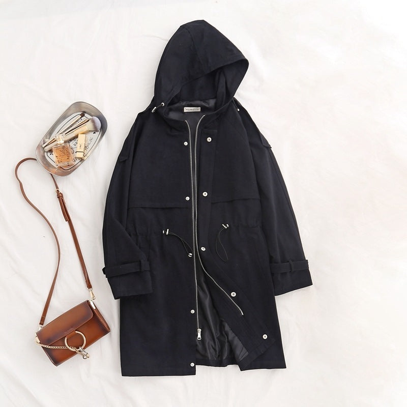Women's new windbreaker trench coat