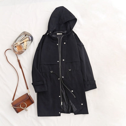 Women's new windbreaker trench coat