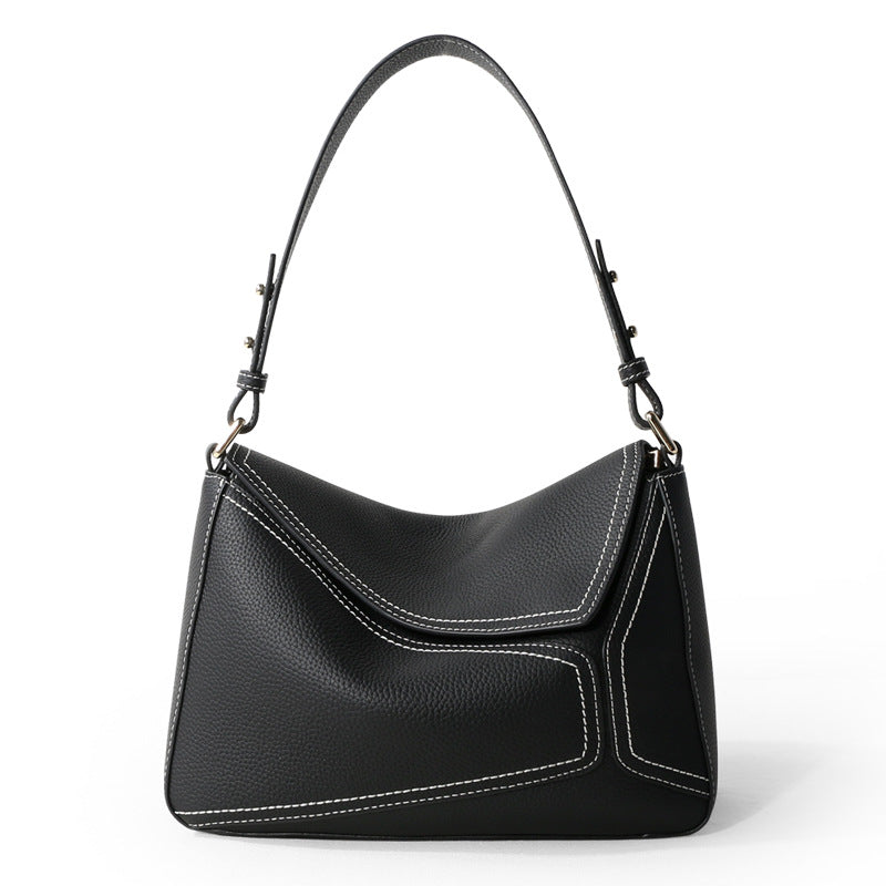 Leather Messenger Bag | Premium Cowhide Shoulder Bag