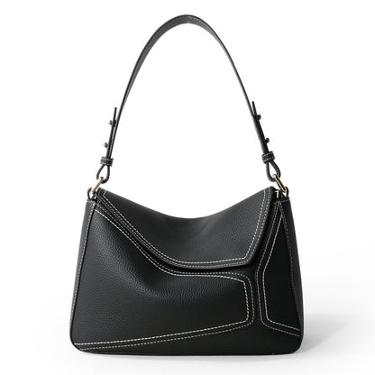 Leather Messenger Bag | Premium Cowhide Shoulder Bag