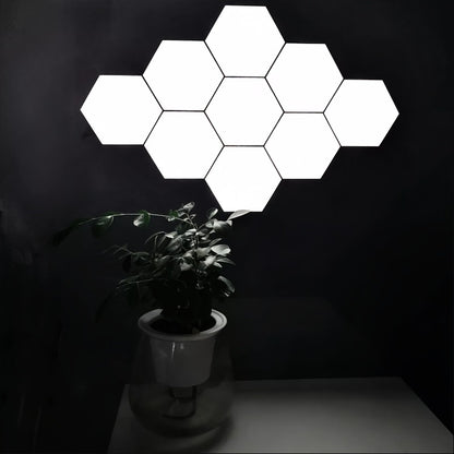 Hexagonal LED Wall Lights 6-Pack - Touch Control Modern Ambient Lighting