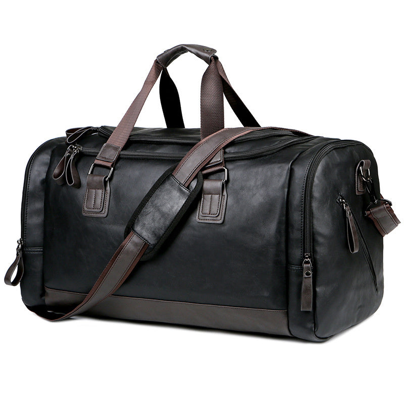 [Casual Travel Duffel] Large Casual Men's Travel Duffel Bag - Adjustable Strap, Multi-Compartment, Carry-On Luggage, Weekend Tote