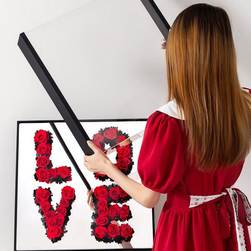Magic Mirror LOVE Flower Mud Acrylic Flower Box Valentine's Day Gift