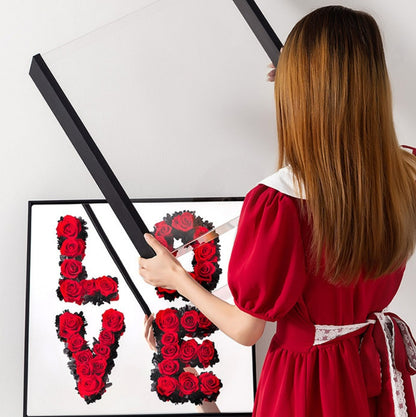 Magic Mirror LOVE Flower Mud Acrylic Flower Box Valentine's Day Gift