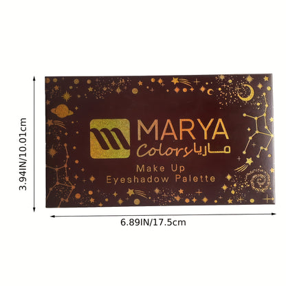 Desert Dusk Eyeshadow Palette, 18 Highly Pigmented Waterproof Matte Glitter Eye Shadows Makeup Cosmetics Tool