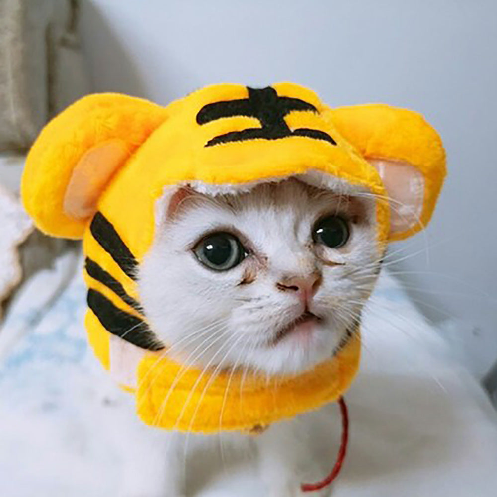 Pet Headgear Cute Dog Teddy Dress Up SUNFLOWER Cat Headdress Wig Cat Headgear Hat