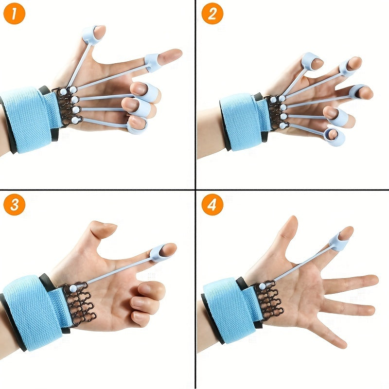 Hand Grip Strengthener - Silicone Finger Resistance Band for Grip Training & Hand Therapy