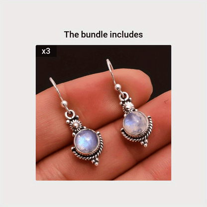 Moonstone Vintage Earrings