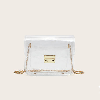 Jelly Transparent Wrapped PVC Chain Bag