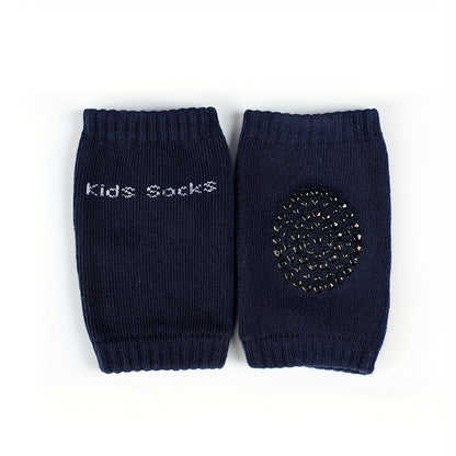 A Pair Four Seasons Fur Ring Baby Leg Protector, Elbow Toddler Crawling Baby Happy Face Knee Brace Non-slip Socks, Adjustable Elastic Neutral, As Halloween, Chrismas Gift