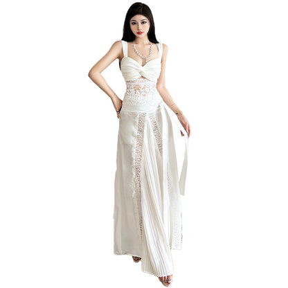 Women's Slim-fit Elegant Sheath Long Skirt Suit